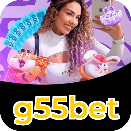 Catálogo slots g55bet mostrando top jogos Gates Olympus Sweet Bonanza Fortune Tiger Big Bass volatilidade RTP